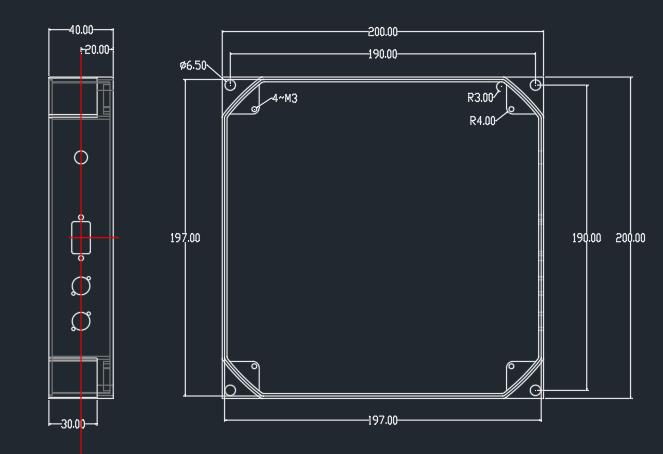 10bit步进光延迟线尺寸图